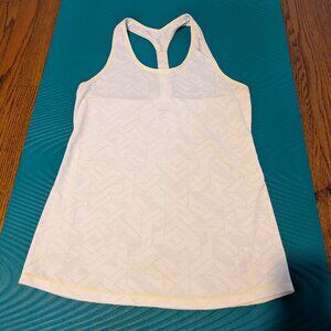 White Reebok Athletic T Tank Small